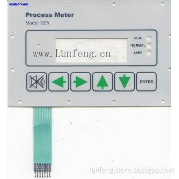 custom PET polyester graphic overlay label design in Shenzhen